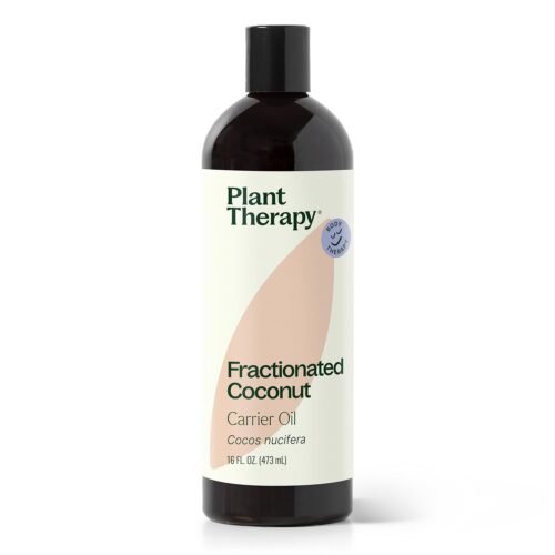 Plant Therapy Fractionated Coconut Oil for Skin, Hair, Body, Face, Diluted Essential Oils, 100% Pure, Natural Moisturizer, Massage & Aromatherapy for Men and Women Liquid Carrier Oil 16 oz