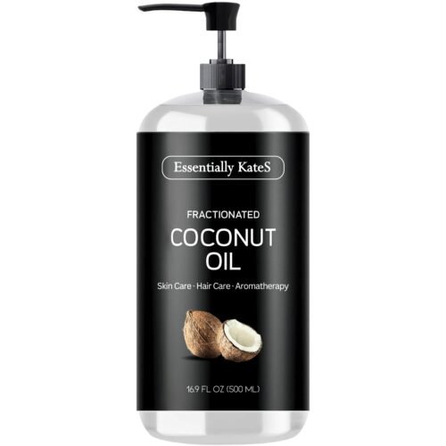 Fractionated Coconut Oil – Body & Hair Carrier Oil, 16.9 Fl Oz (500ML), No Scent