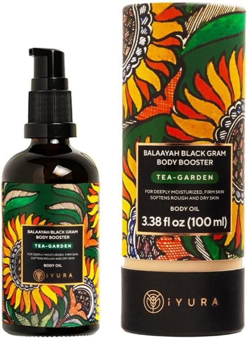 Balaayah Balaayah Black Gram Body Booster Oil – Tea-Garden Blend | Ayurvedic Massage & Moisturizing Body Oil | Luxurious, Fast-Absorbing & Non-Sticky | 3.38 fl oz
