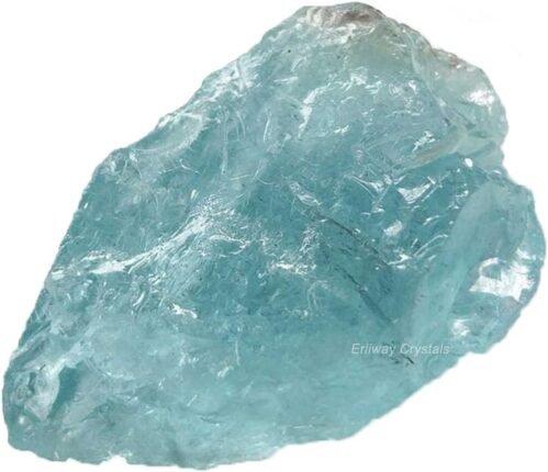 Aquamarine Raw Crystals, Large 1.25-2.0″ Healing Crystals Natural Rough Stones Crystal for Tumbling, Cabbing, Fountain Rocks, Decoration, Polishing, Wire Wrapping, Wicca & Reiki
