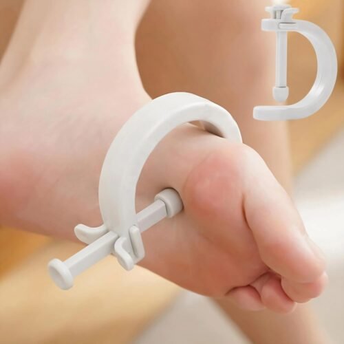 Adjustable Acupressure Massage Tool, Acupuncture Pressure Point Massager with Fixed Clip, Pain Relief for Feet, Hands, and Ears(1*Gray)