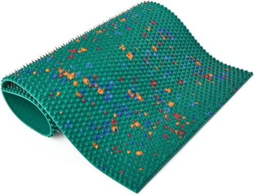 Lyapko Body & Foot Acupressure Mat – Acupuncture Mat for Feet, Back, Neck, Shoulders, & Other Larger Areas, Soft Rubber w/ 2710 Metal Needles, Big Size 10.8 x 19 Inches, Acupressure Massage at Home